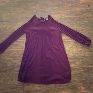 Maroon cold shoulder dress from old navy